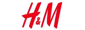Logo de H&M, multinacional sueca de moda, en una tienda de ropa contemporánea construida por Eviar Project, combinando moda y diseño innovador.